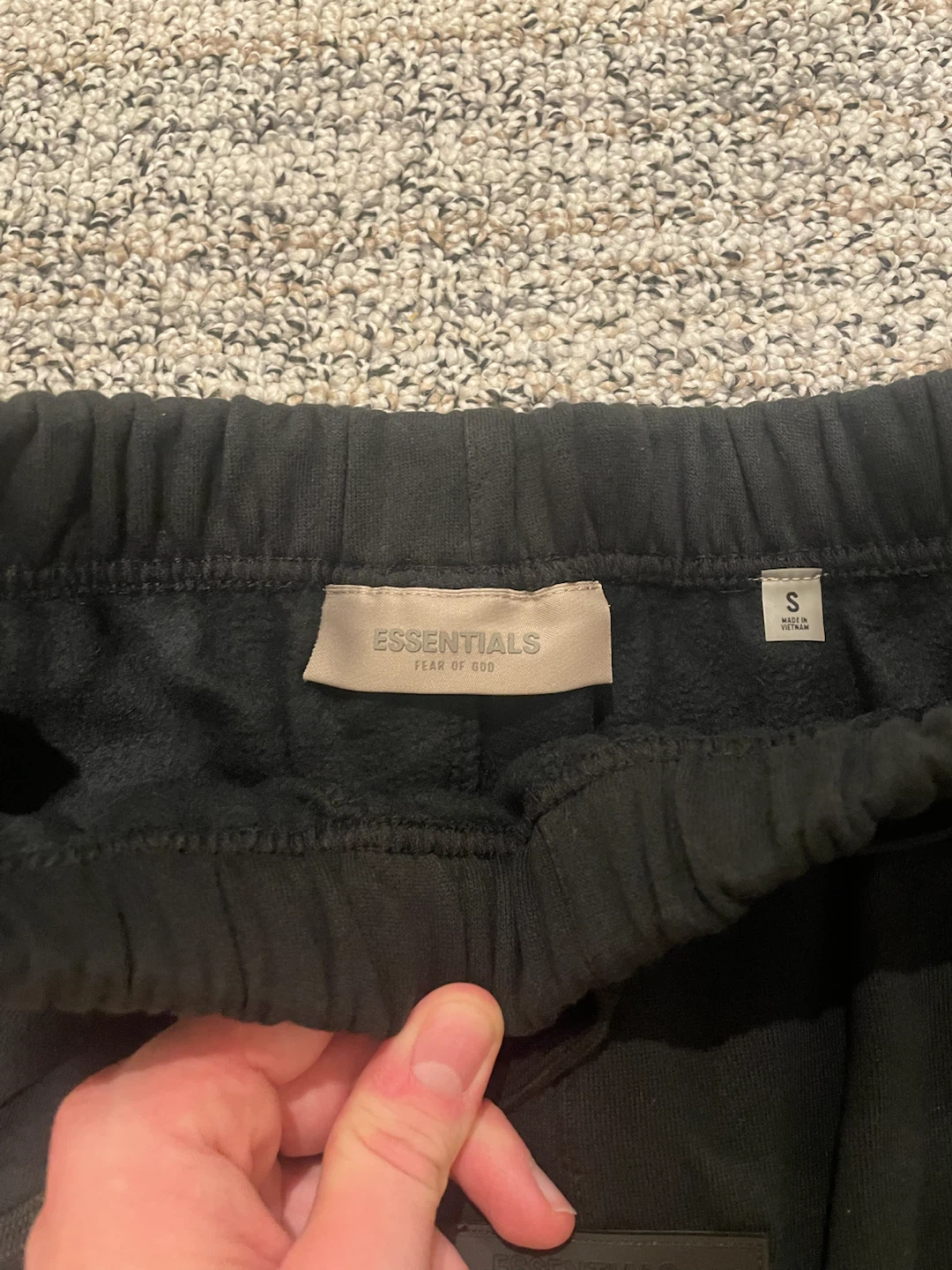 Fear of God Essentials Sweat Shorts - Black - Size S - photo 3