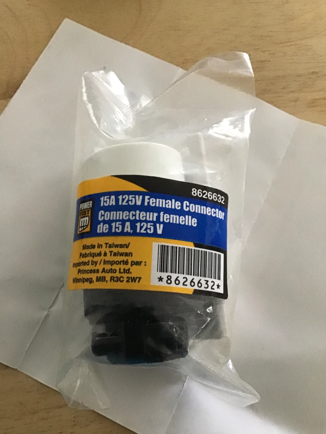 15A 125V Female Connector