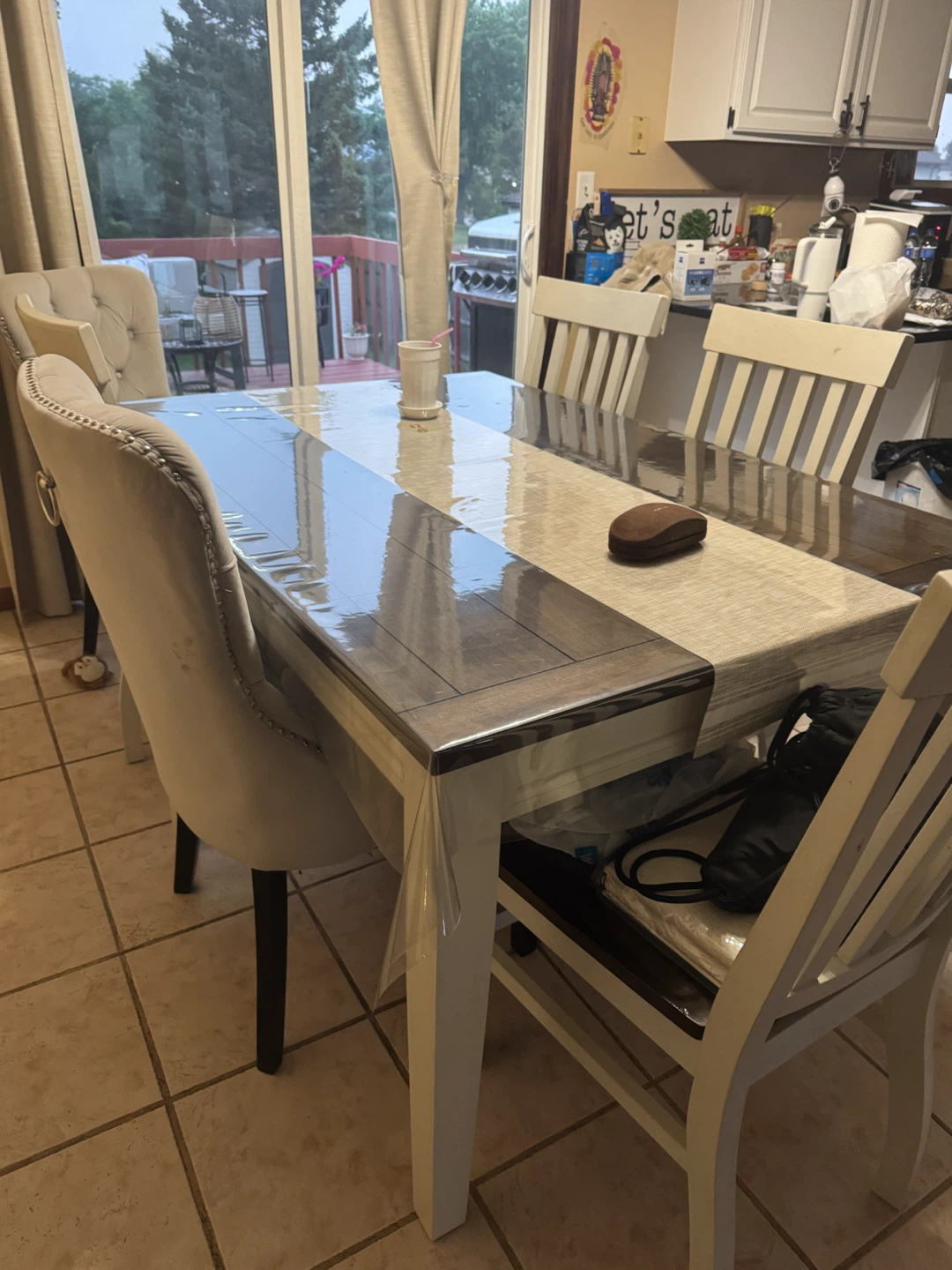 White dining room set - photo 2
