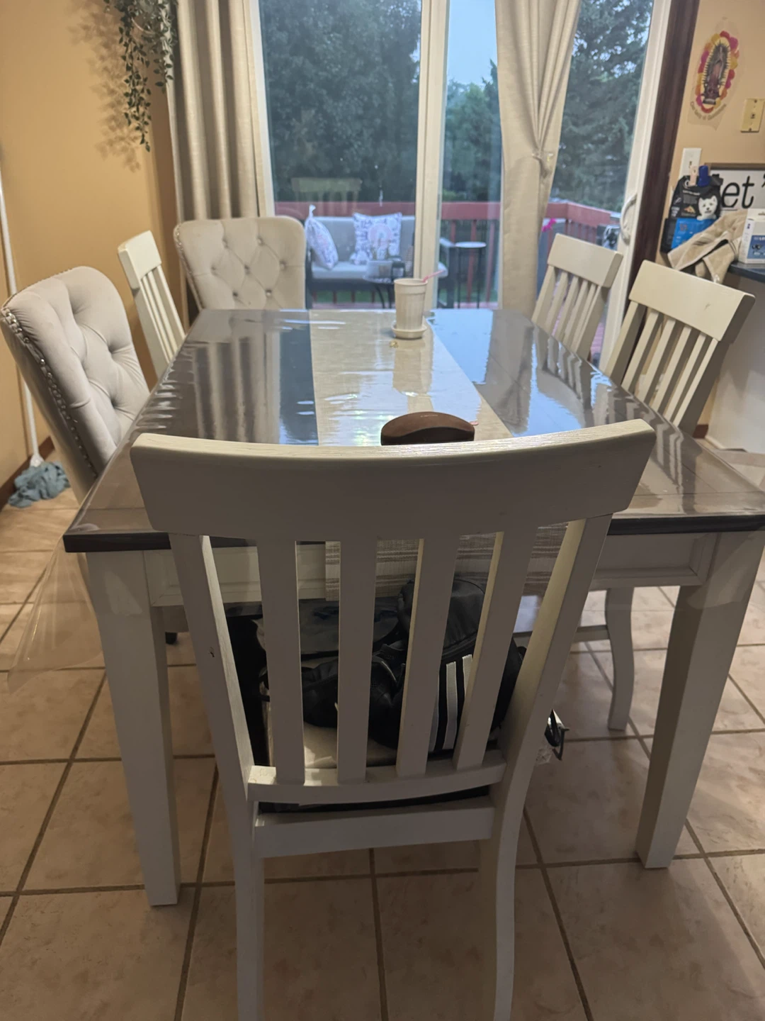 White dining room set - photo 3