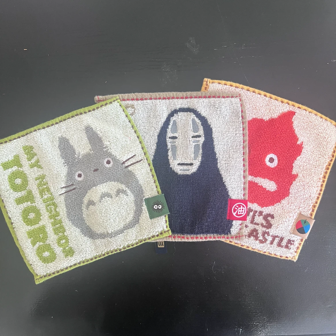 Studio Ghibli Face Towel Bundle - Totoro/Spirited Away/Howl's