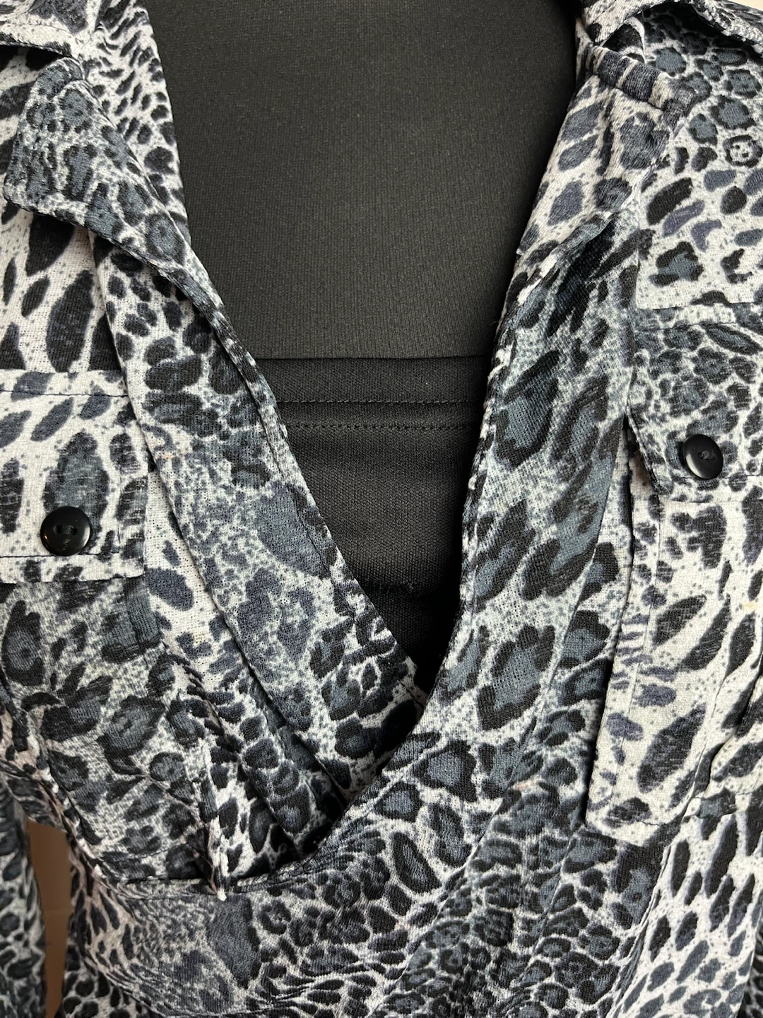 Women's Long Sleeve Leopard Print Shirt - photo 2
