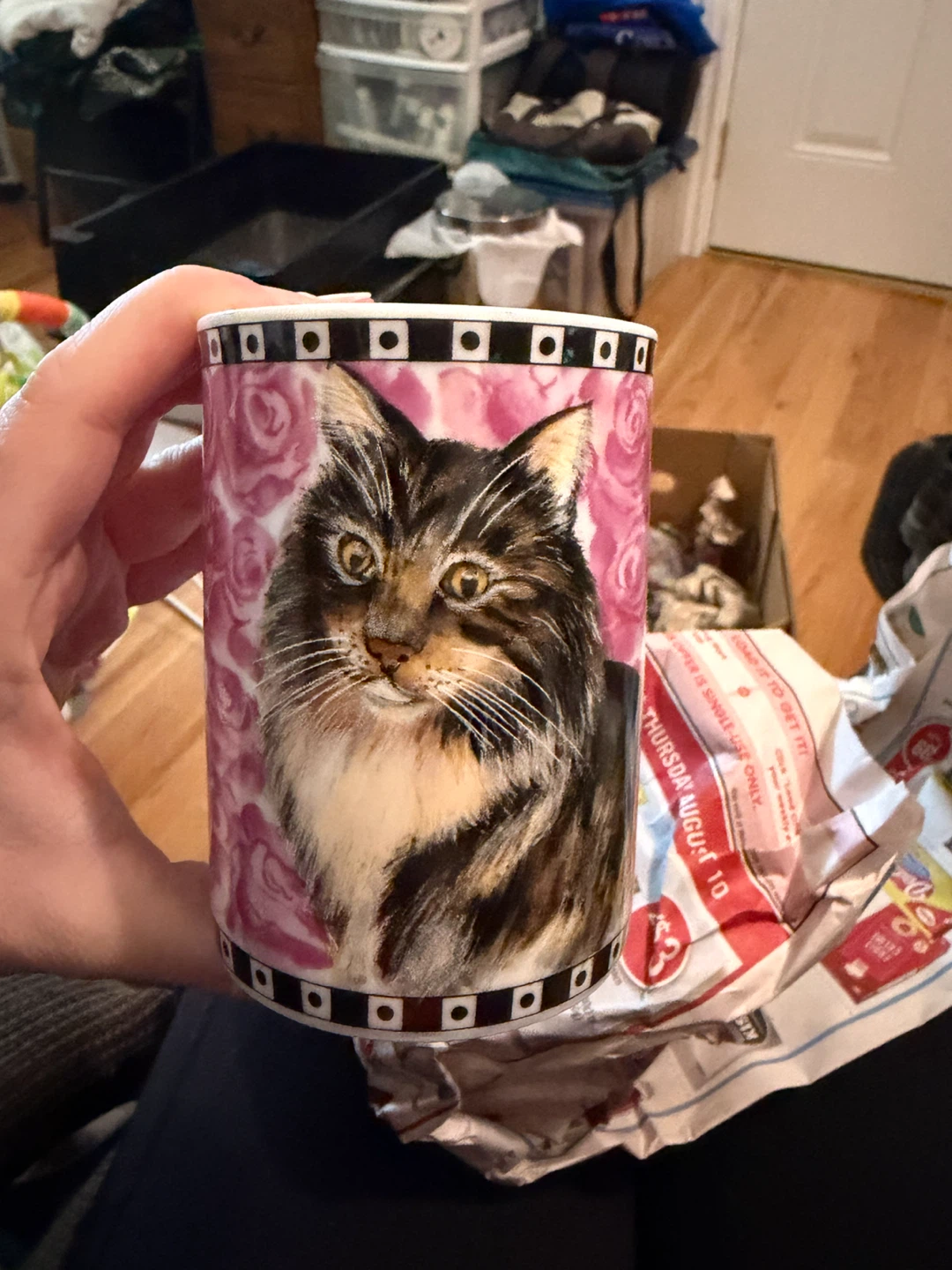 Home Styles Cat & Rose Mug