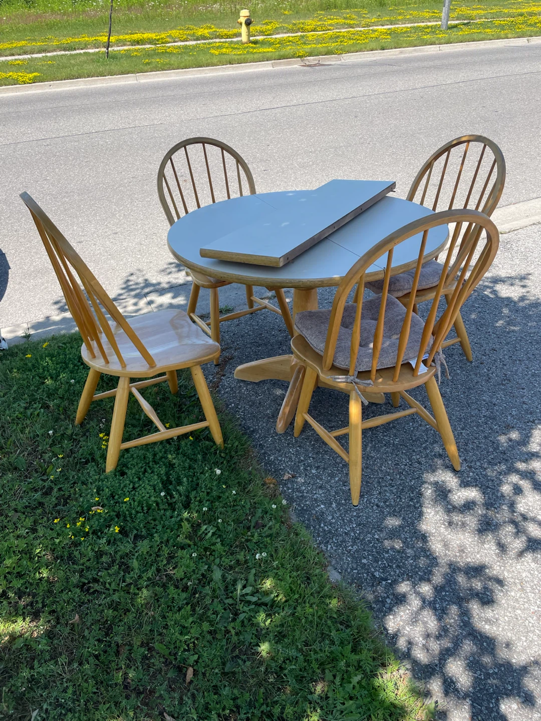 FREE Round Dining Table with 4 Chairs