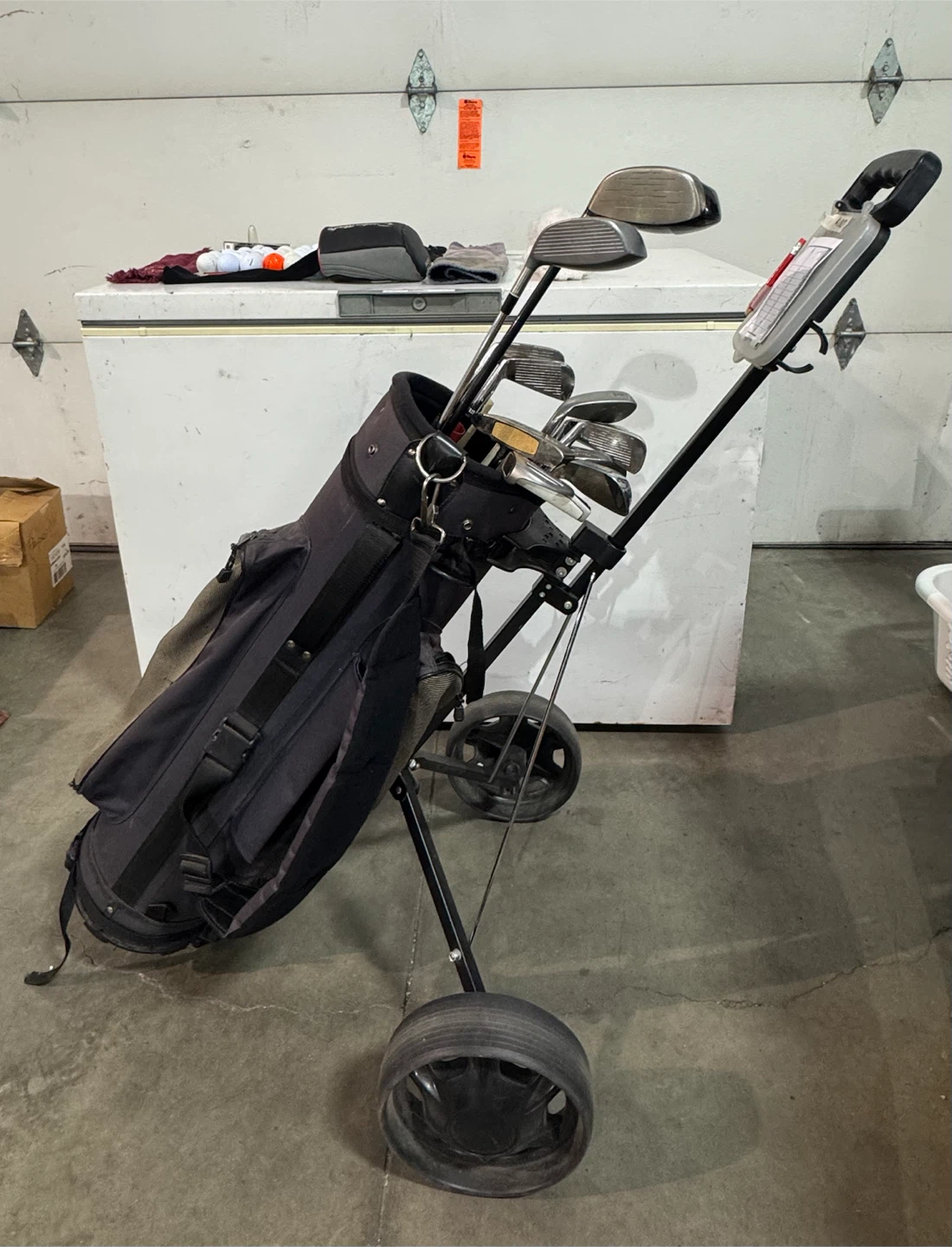 TaylorMade Golf Bag with Clubs and Accessories
