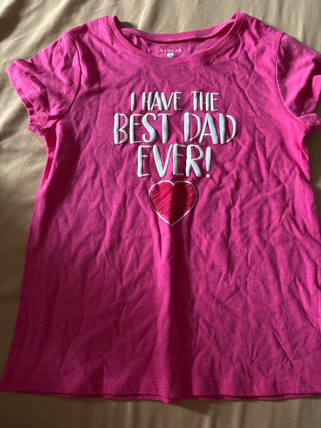 Tween "I Have the Best Dad Ever" T-Shirt Size 10