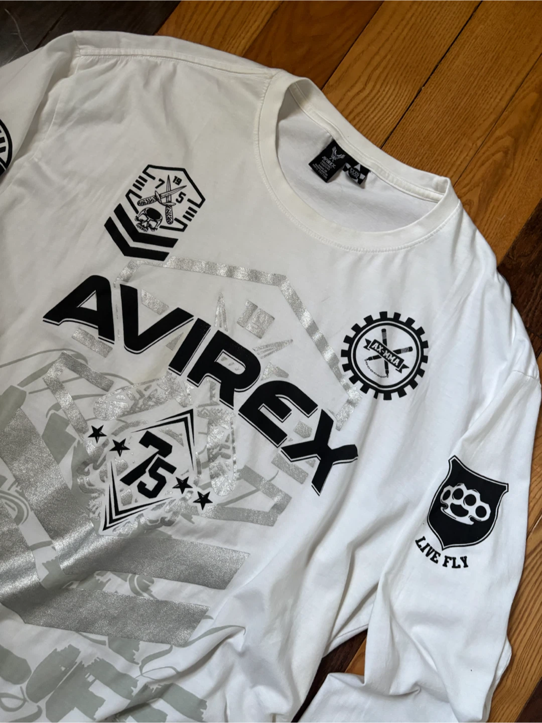 Vintage 2000s Avirex y2k long sleeve XXL mma tap out jnco - photo 2