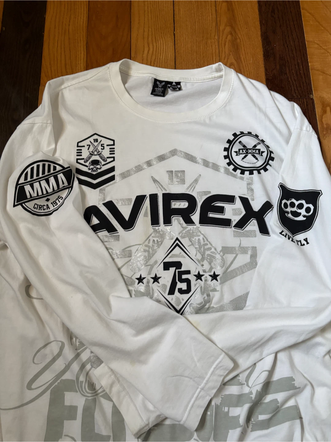 Vintage 2000s Avirex y2k long sleeve XXL mma tap out jnco - photo 4