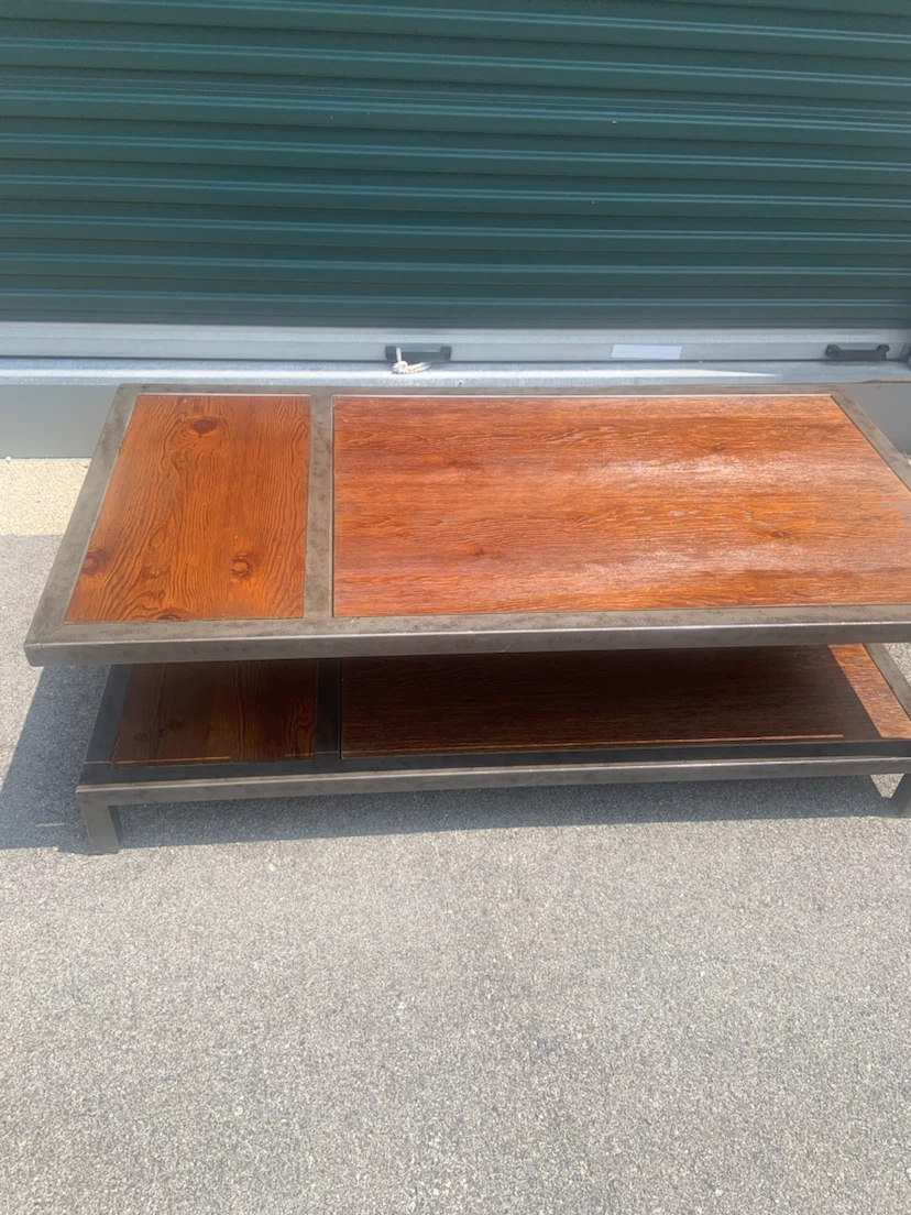 Wooden Coffee Table and End Table Set - photo 3