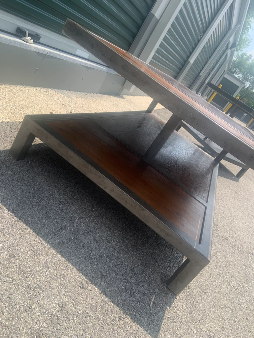 Wooden Coffee Table and End Table Set - photo 5
