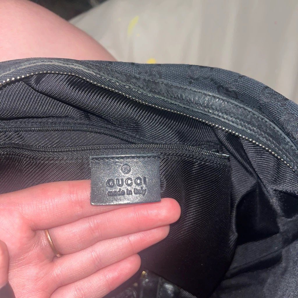 Black Gucci Monogram Hobo Bag - photo 3