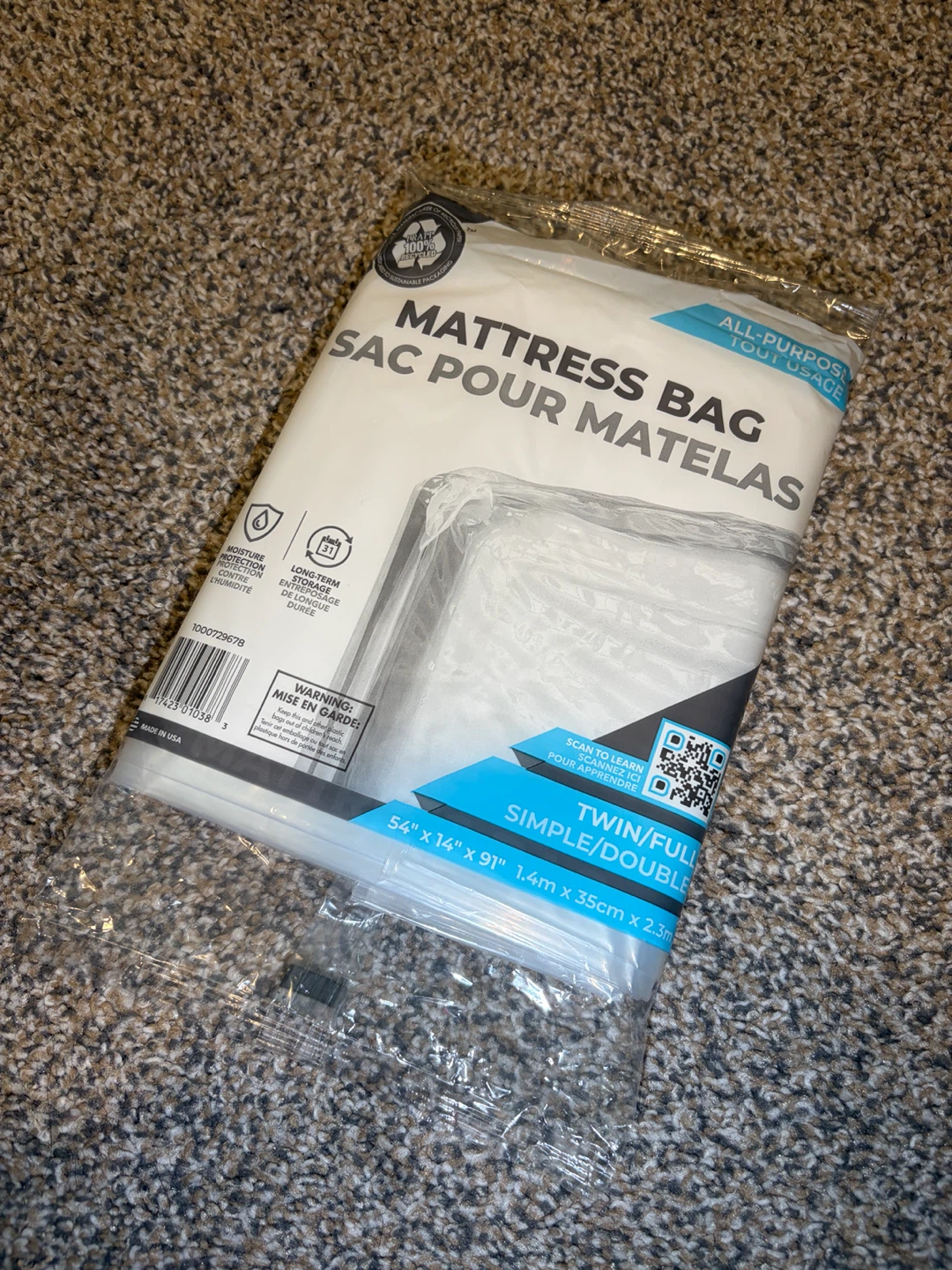 Twin/Full Size Mattress Bag