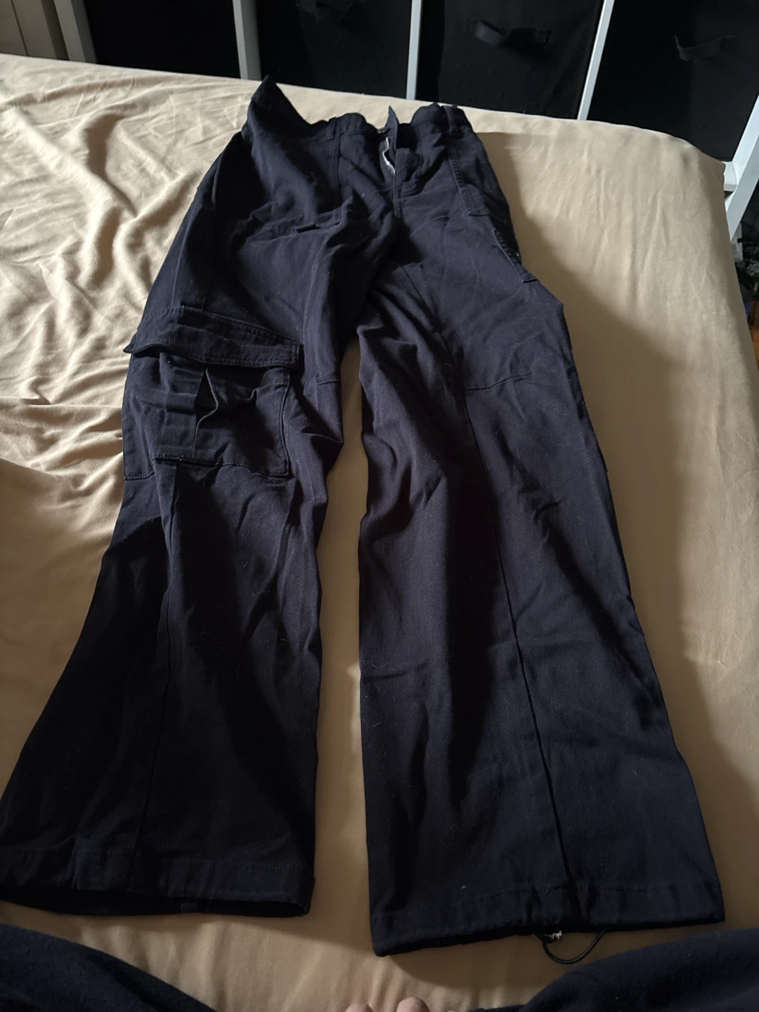 IVR Black Cargo Pants Size S