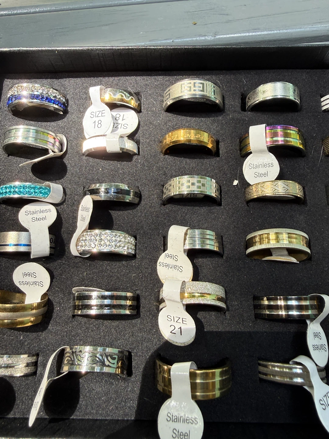 Assorted Stainless Steel Rings - Sizes 18-21 $5.00 each - photo 3