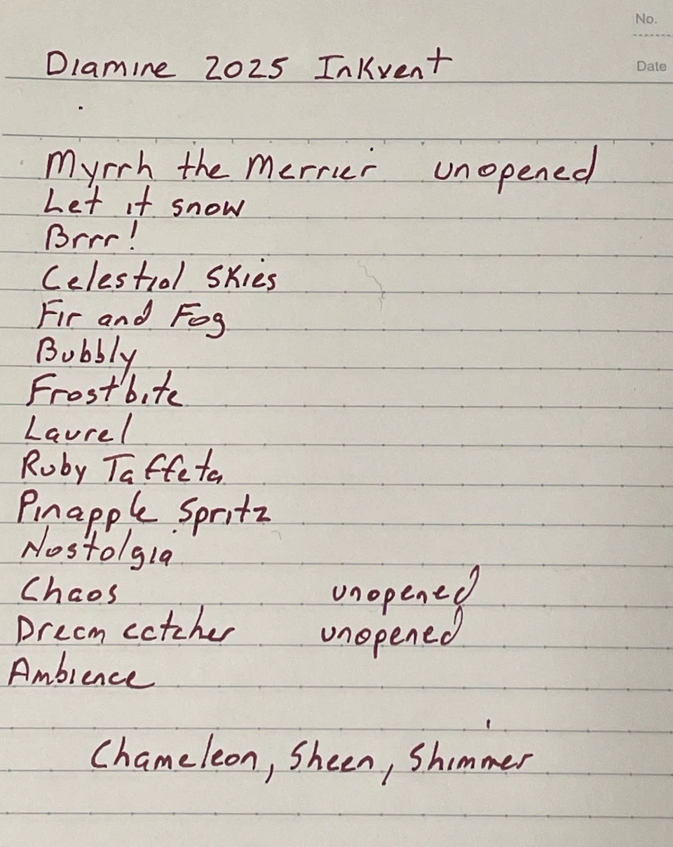 Diamine 2025 Inkvent Calendar Fountain Pen Ink Set - photo 5