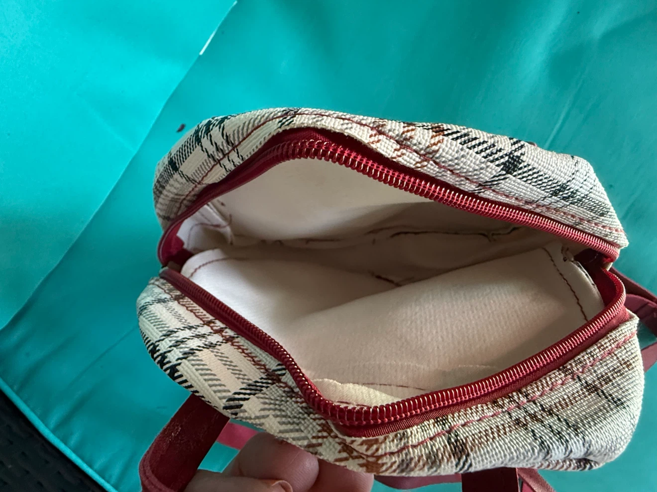 Plaid Mini Backpack - photo 3