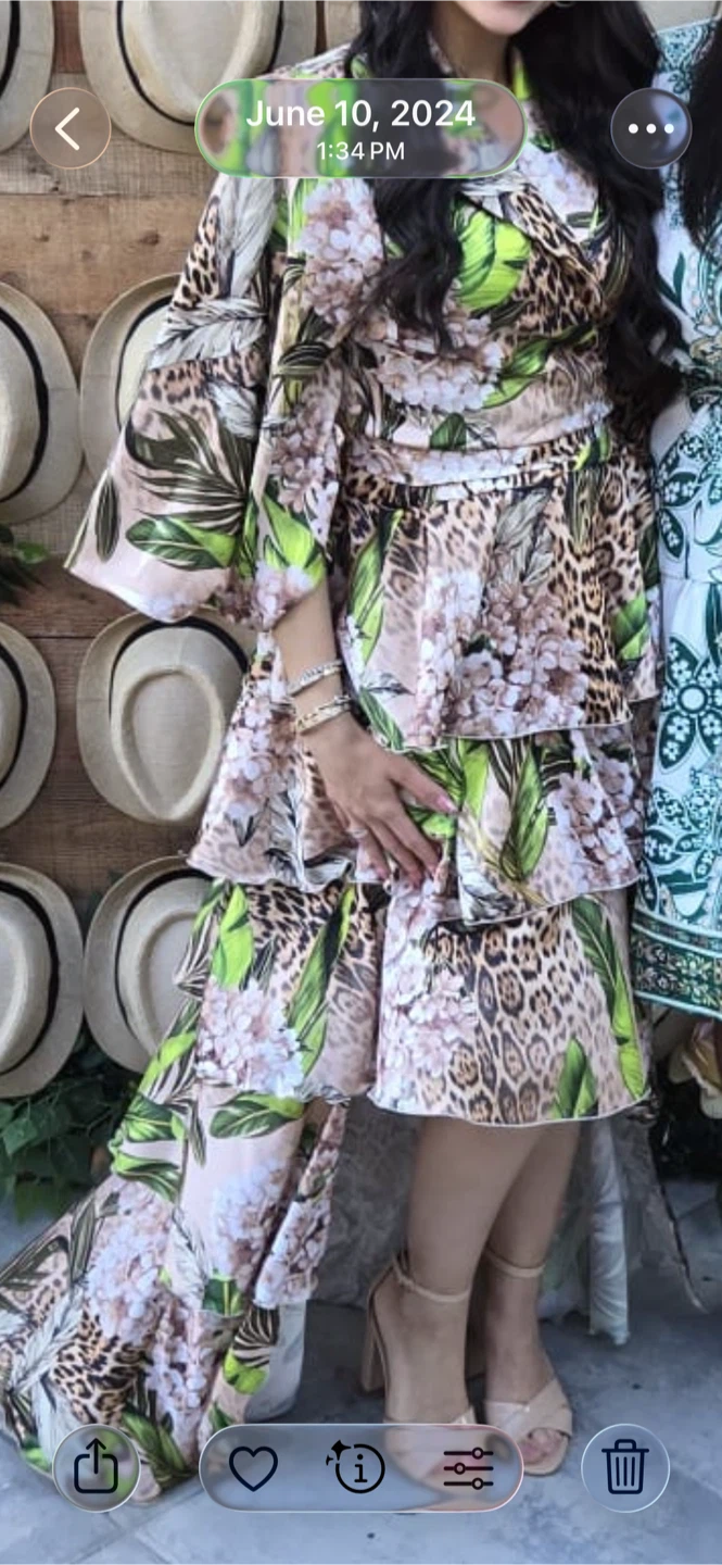 Tiered Ruffle Print Dress - photo 3