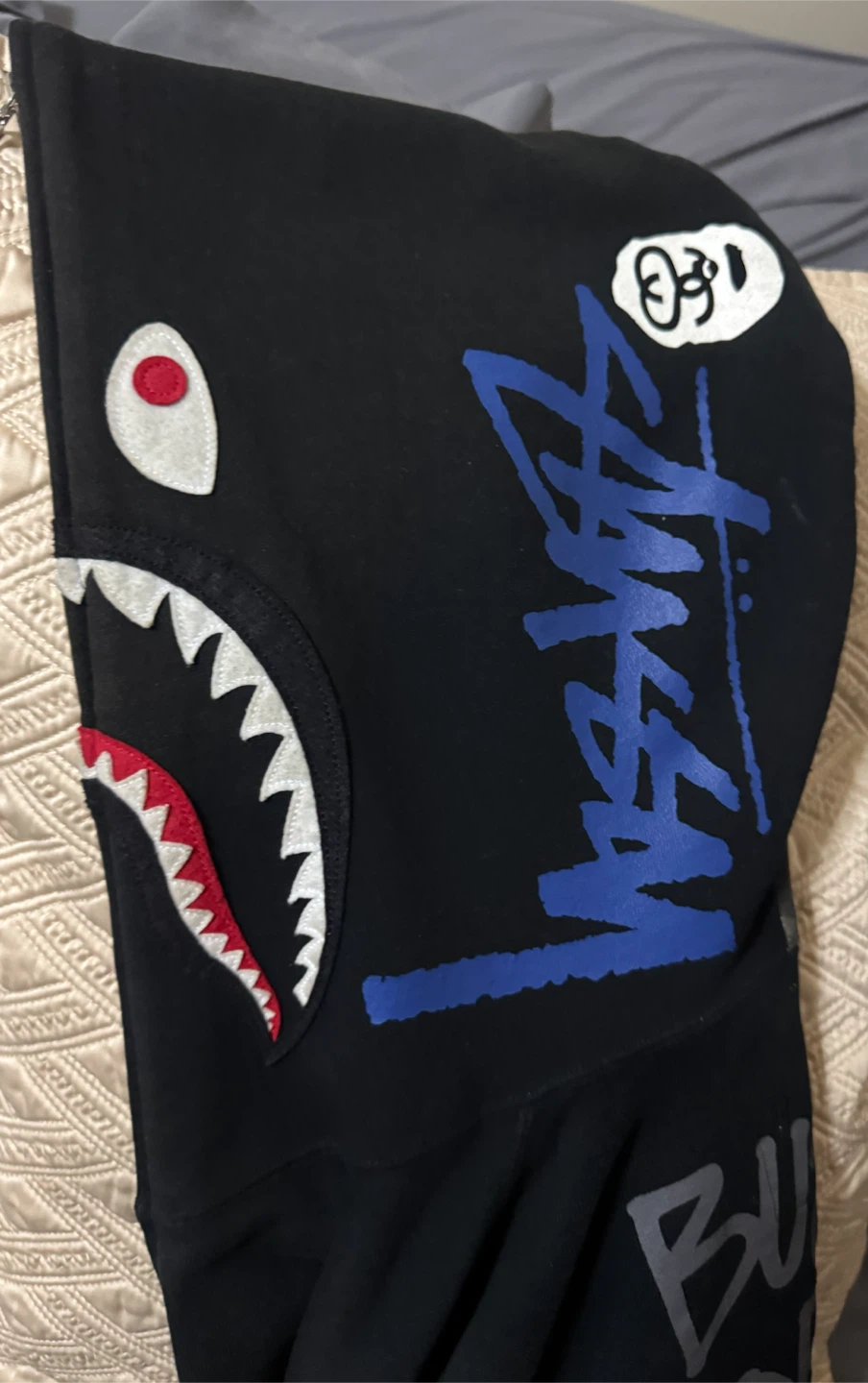 Vintage Bape X Stussy Hoodie
