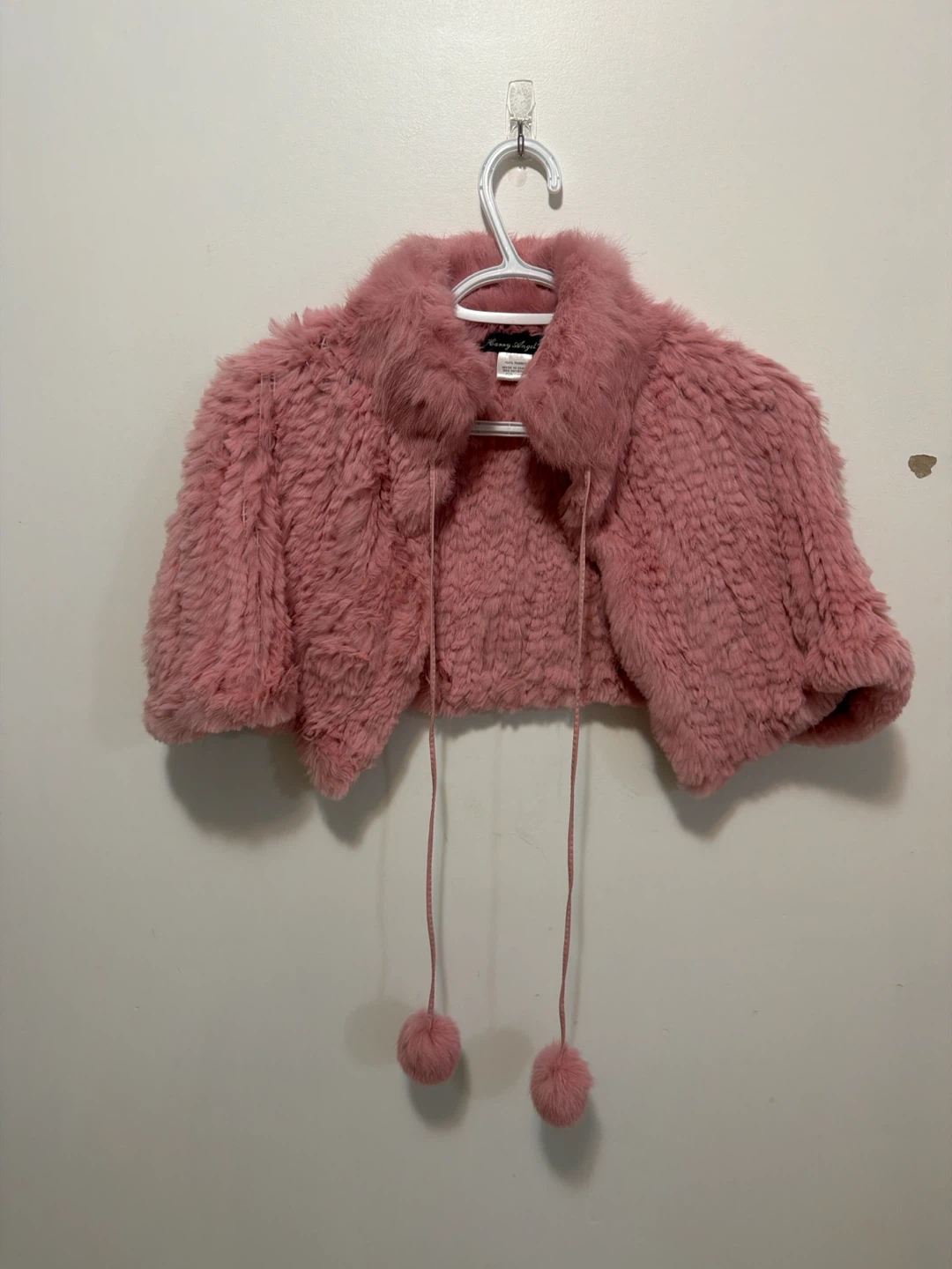 Harry Angel Pink Rabbit Fur Bolero