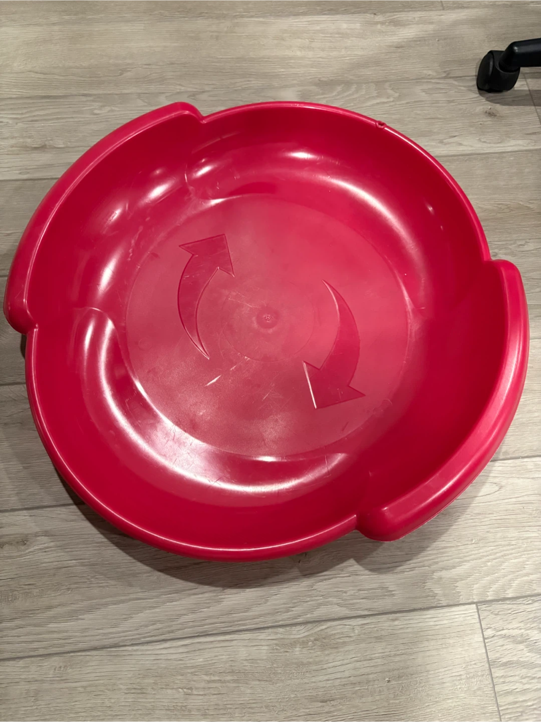 Plastic Saucer Snow Sled - Rouge Red