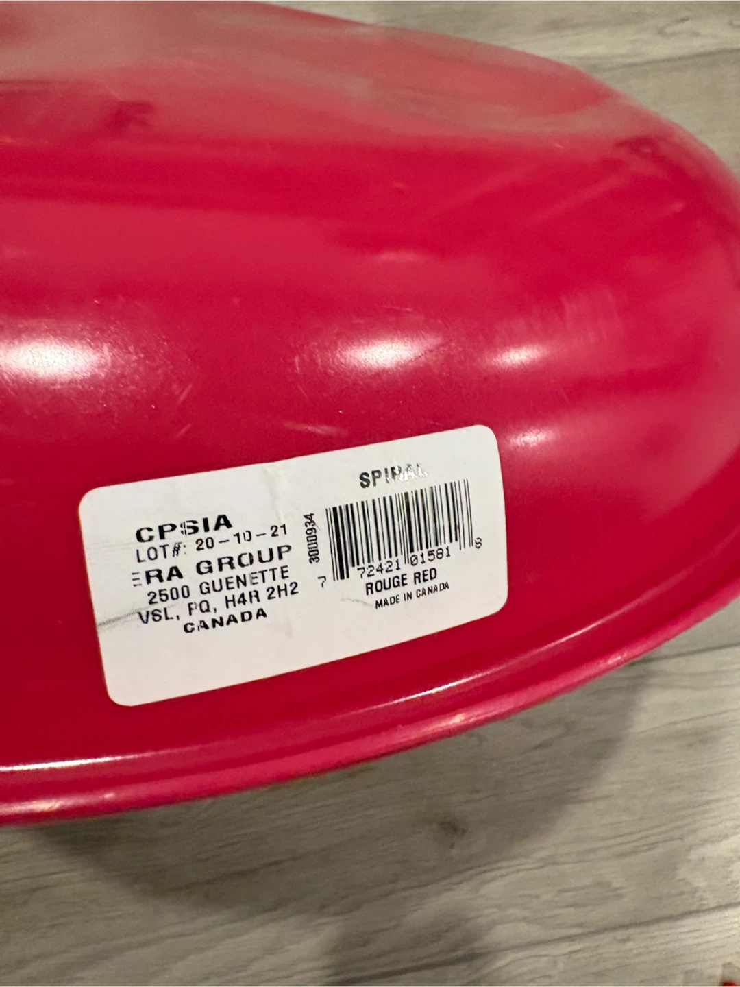Plastic Saucer Snow Sled - Rouge Red - photo 4