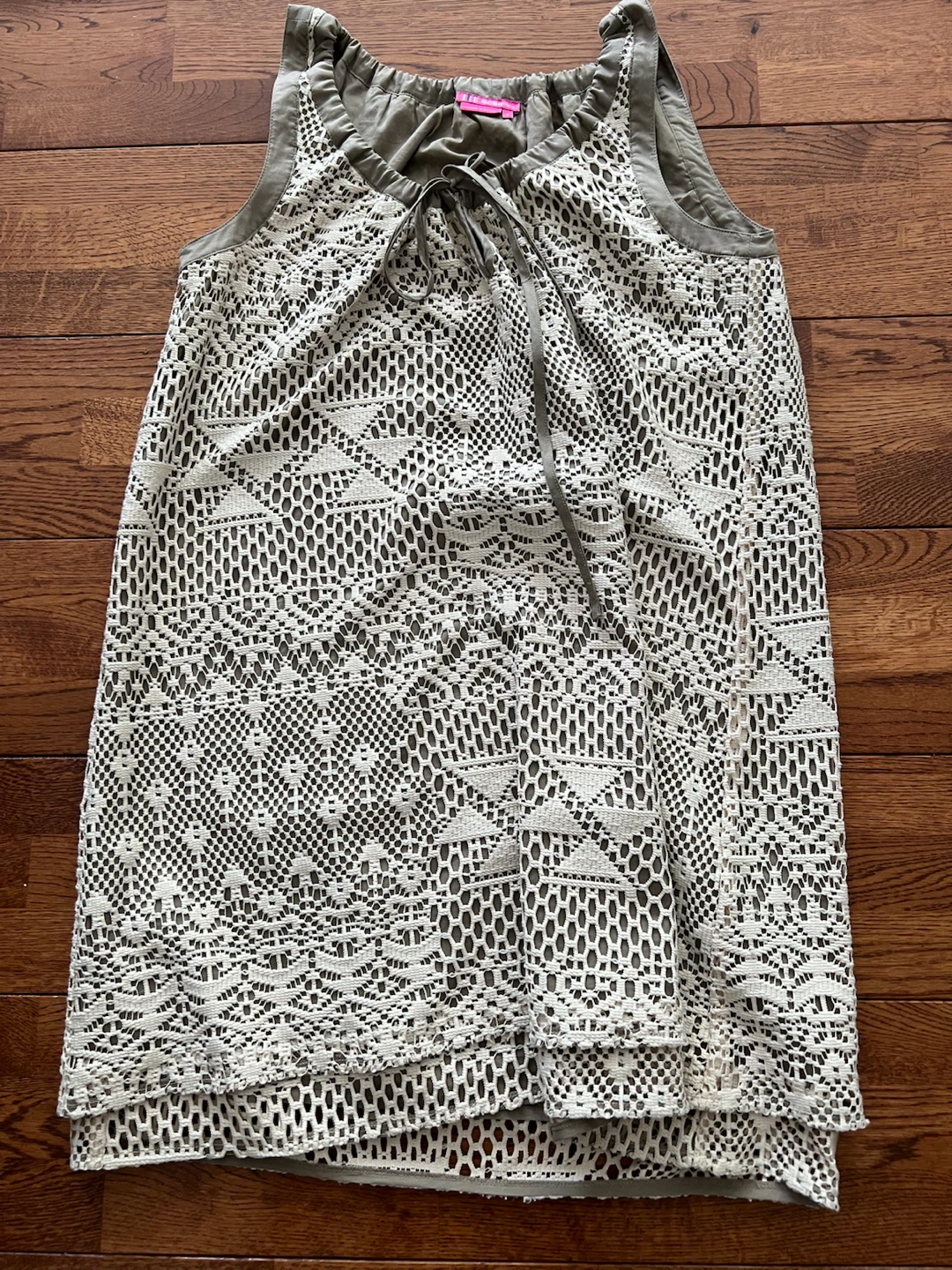 BCBGirls White Lace Tank Top