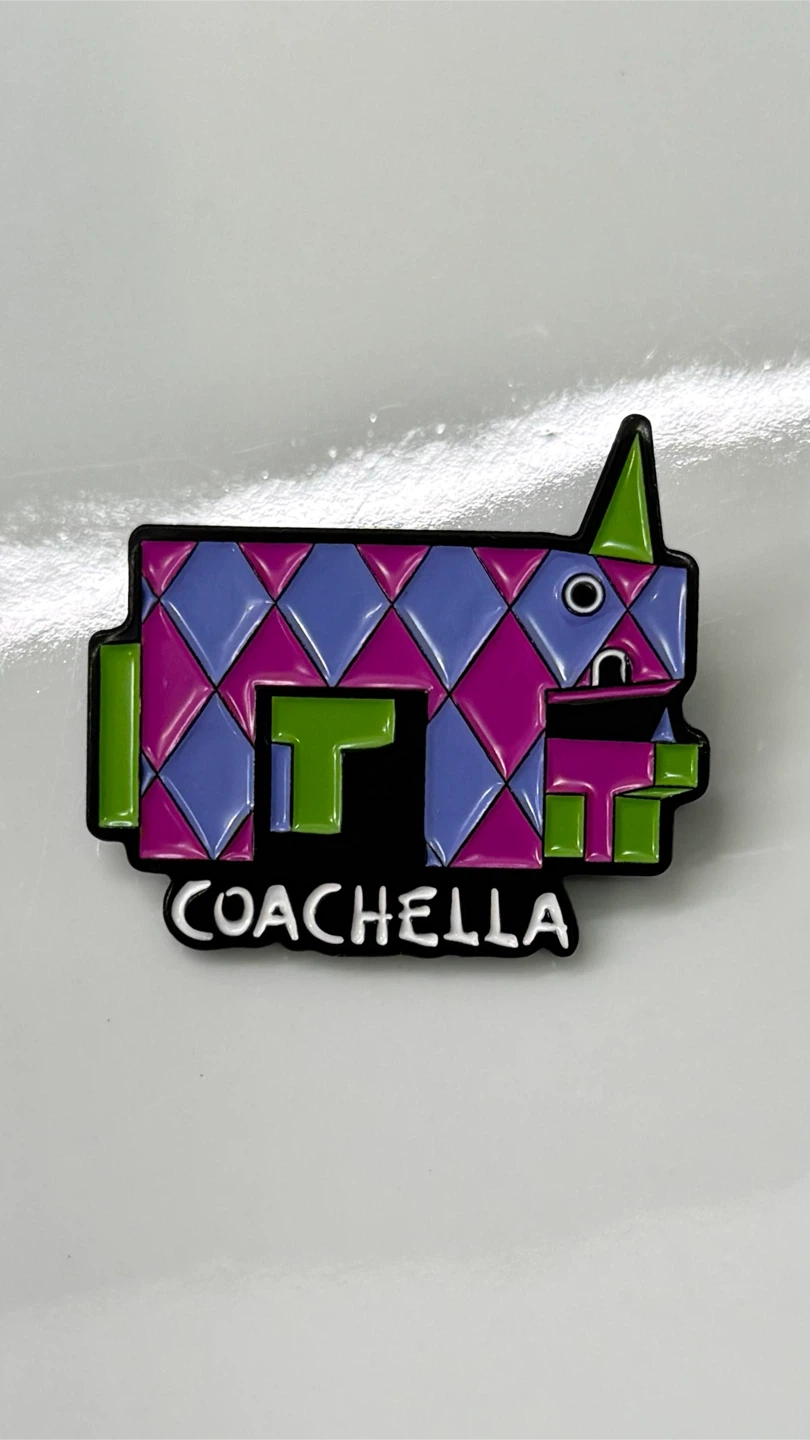 🦏 Coachella Rhino Enamel Pin