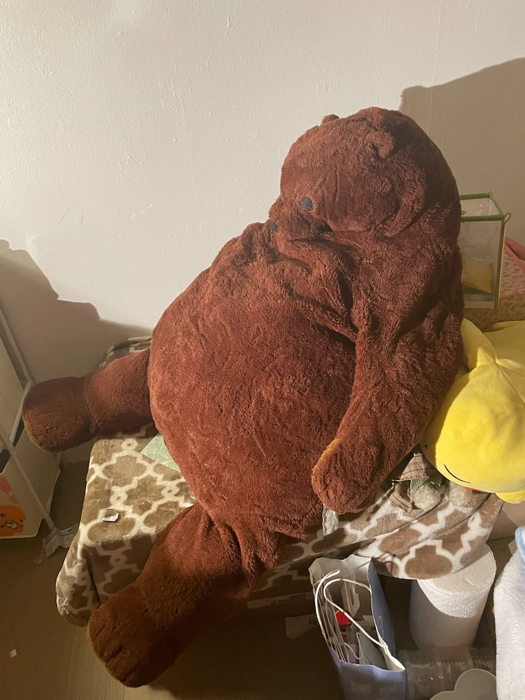 GIANT ikea bear stuffie
