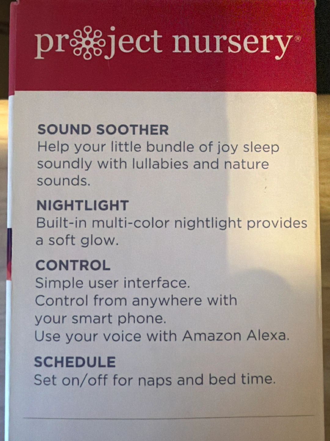 Project Nursery Smart Sound Soother with Nightlight - photo 2