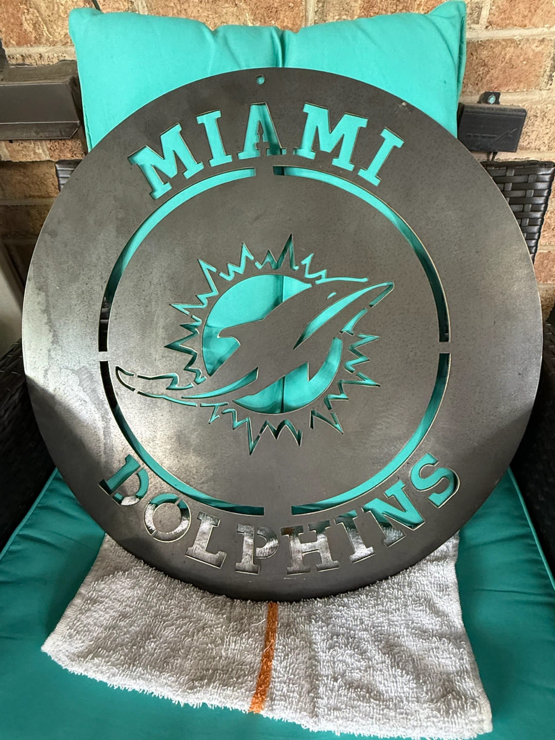 Miami Dolphins Metal Wall Art