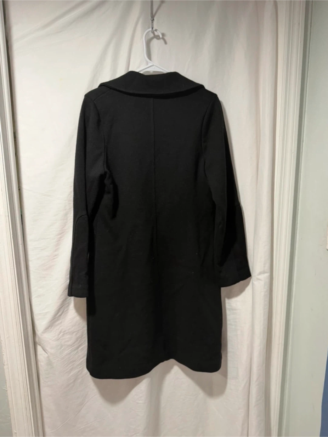 ESTEVE Long Black Coat with Pink Satin Lining - photo 2