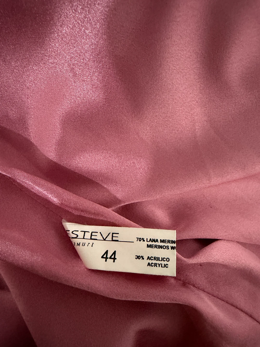 ESTEVE Long Black Coat with Pink Satin Lining - photo 4
