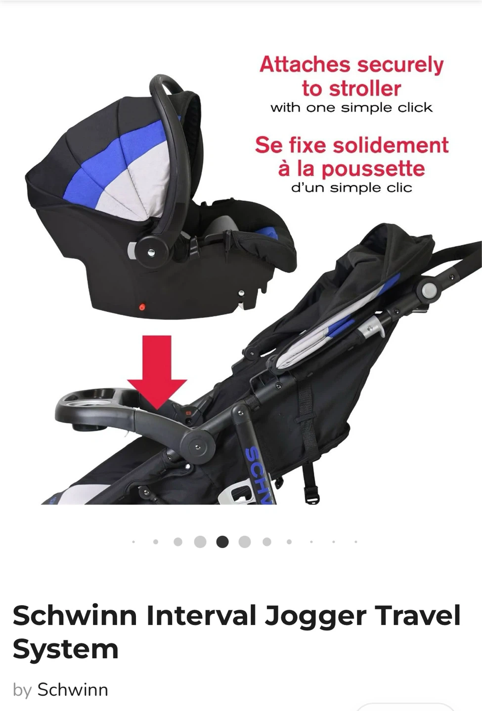 Schwinn Interval Jogger Travel System with Car Seat - photo 2