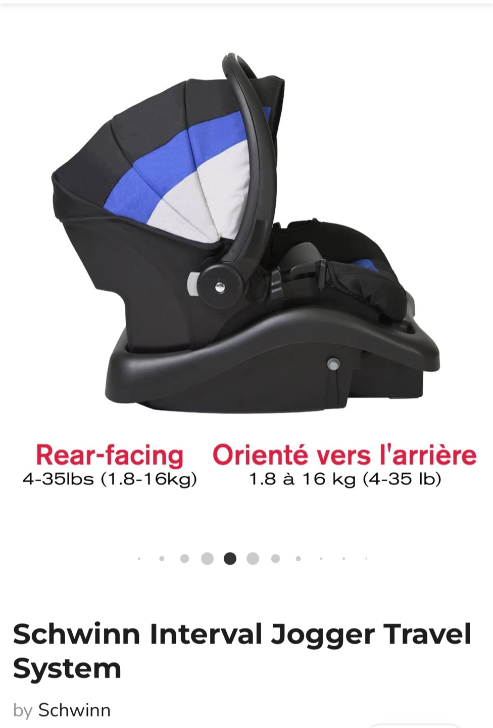 Schwinn Interval Jogger Travel System with Car Seat - photo 3
