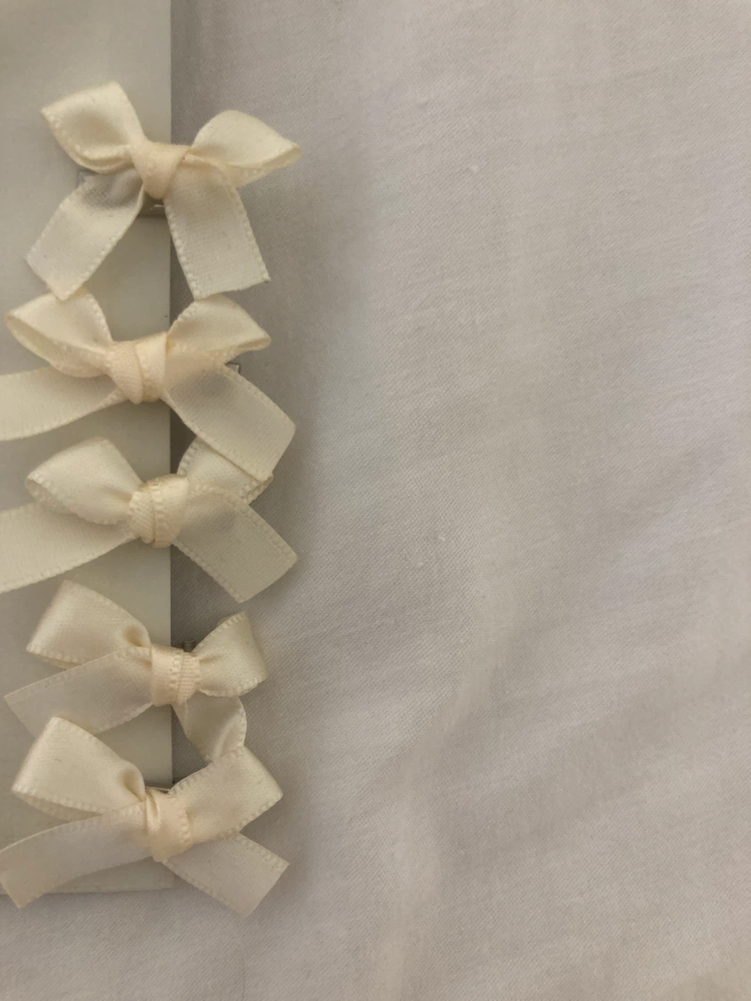 6pcs cream white bow hair clips - photo 2