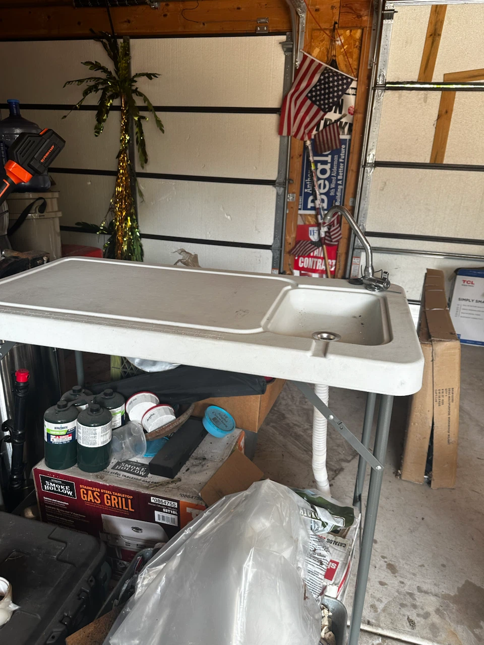 Portable Outdoor Sink and Prep Table