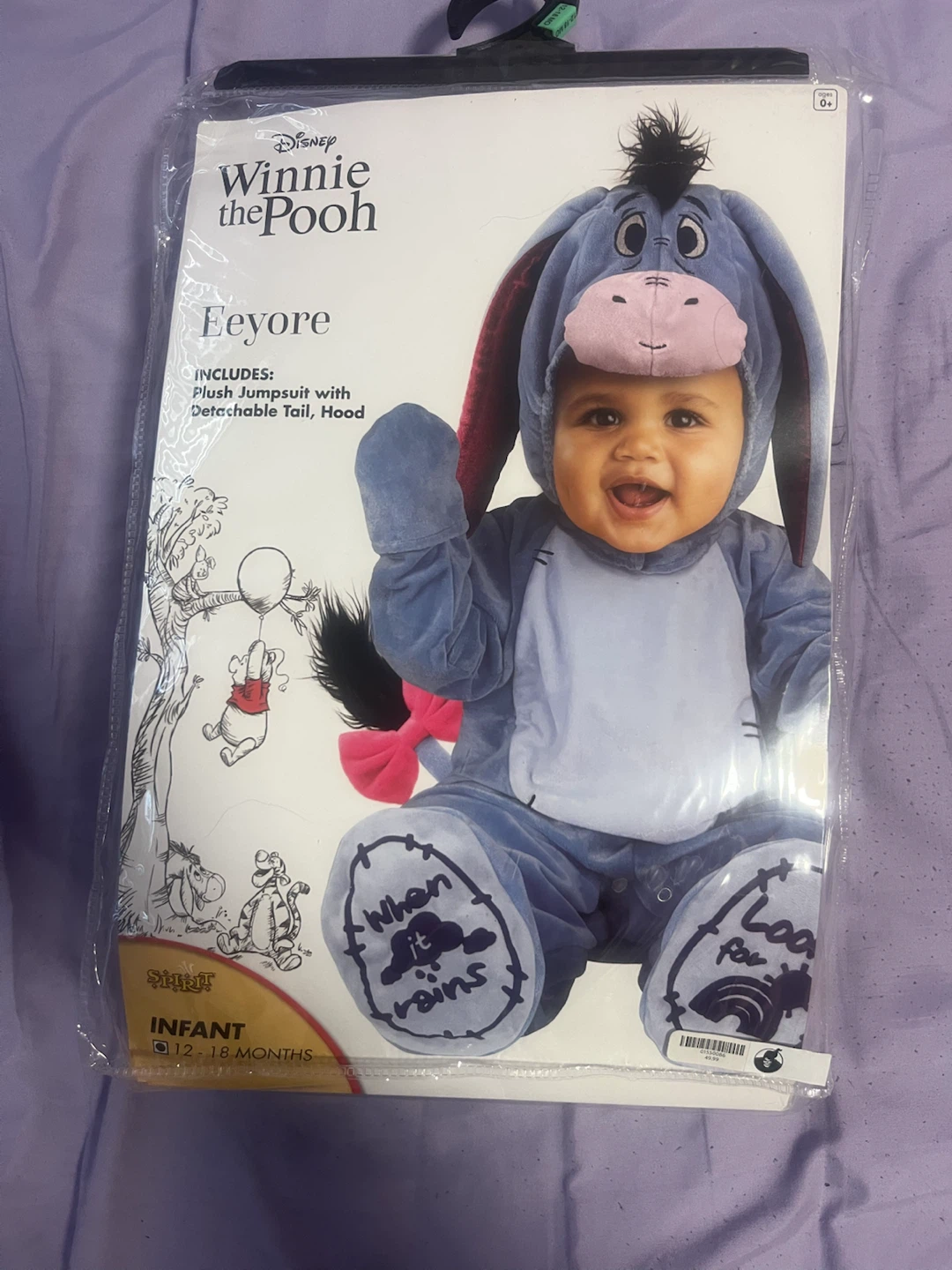 Disney Winnie the Pooh Eeyore Infant Costume Size 12 - 18 Months