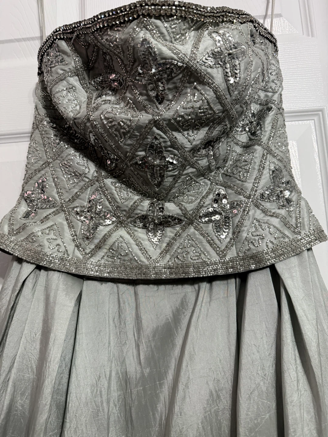 Jasz Couture Sparkly Beaded Strapless Gown - photo 4