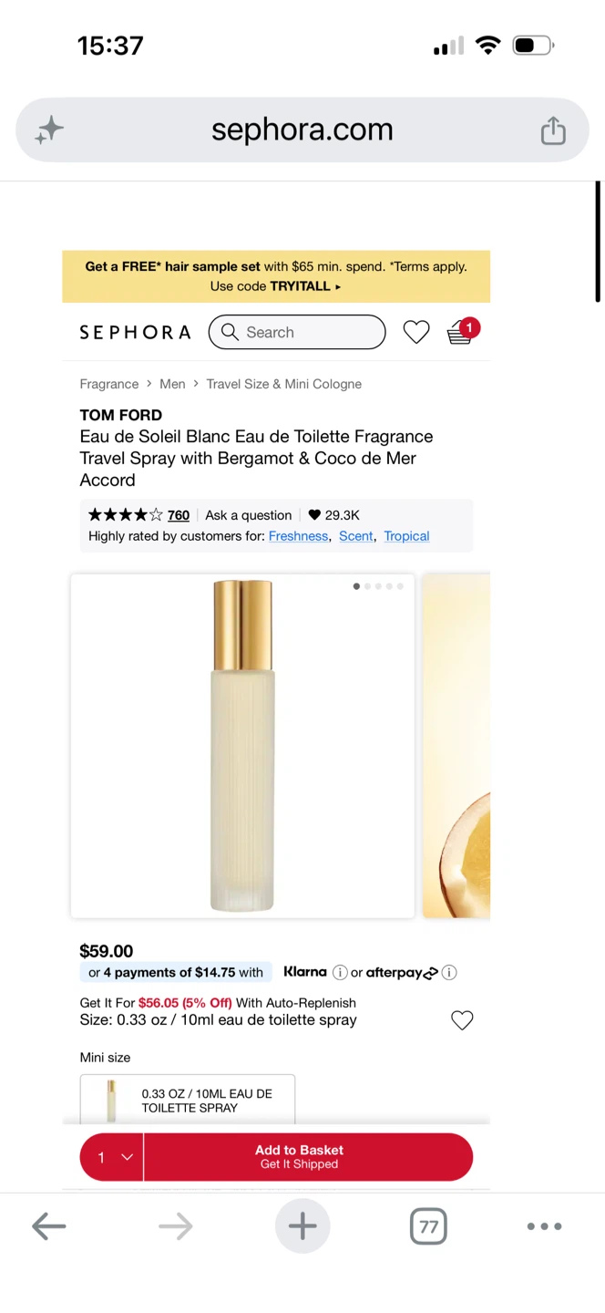 Tomford Travel Spray - photo 5