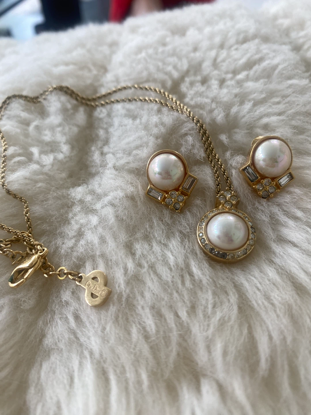 Christian Dior Necklace and Earrings Set