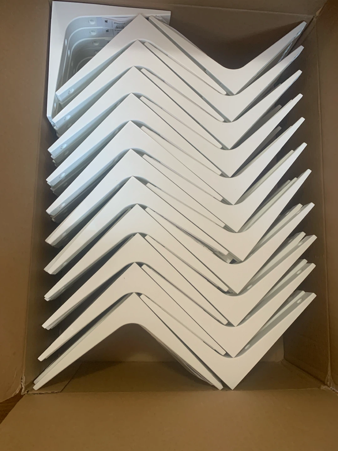 White Shelf Brackets