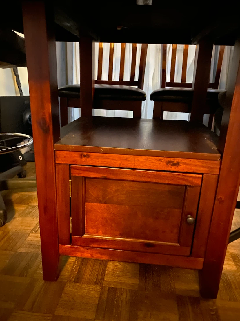 Wooden Dining Table and Chairs Set - photo 3