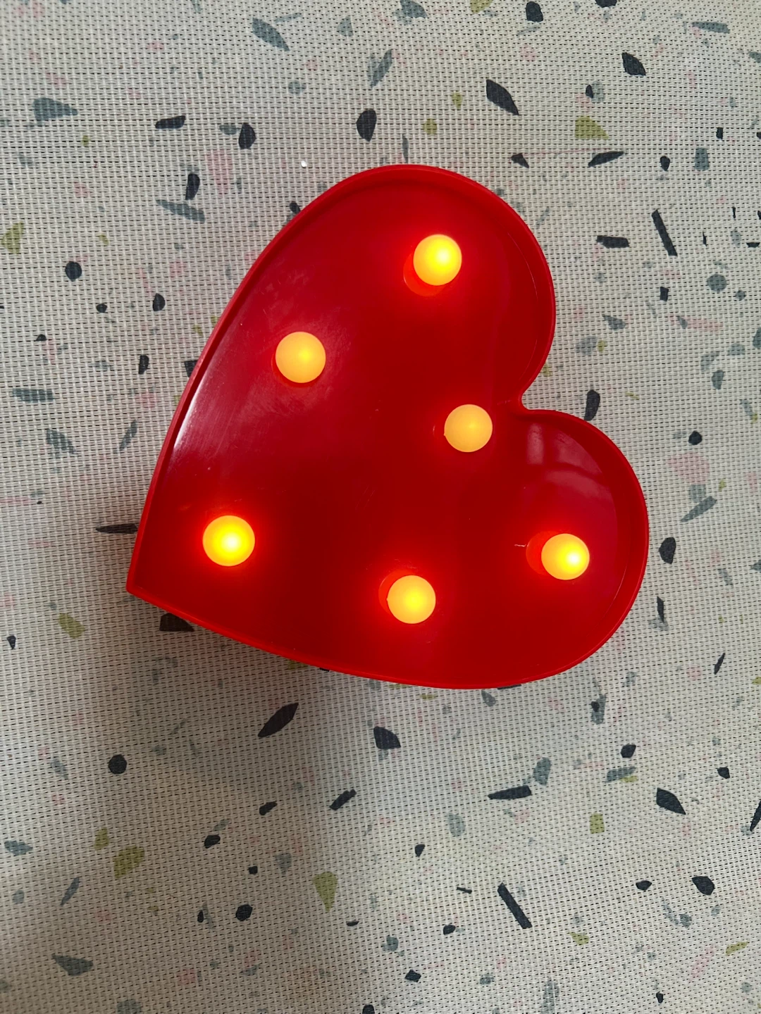 Red Heart Marquee Light