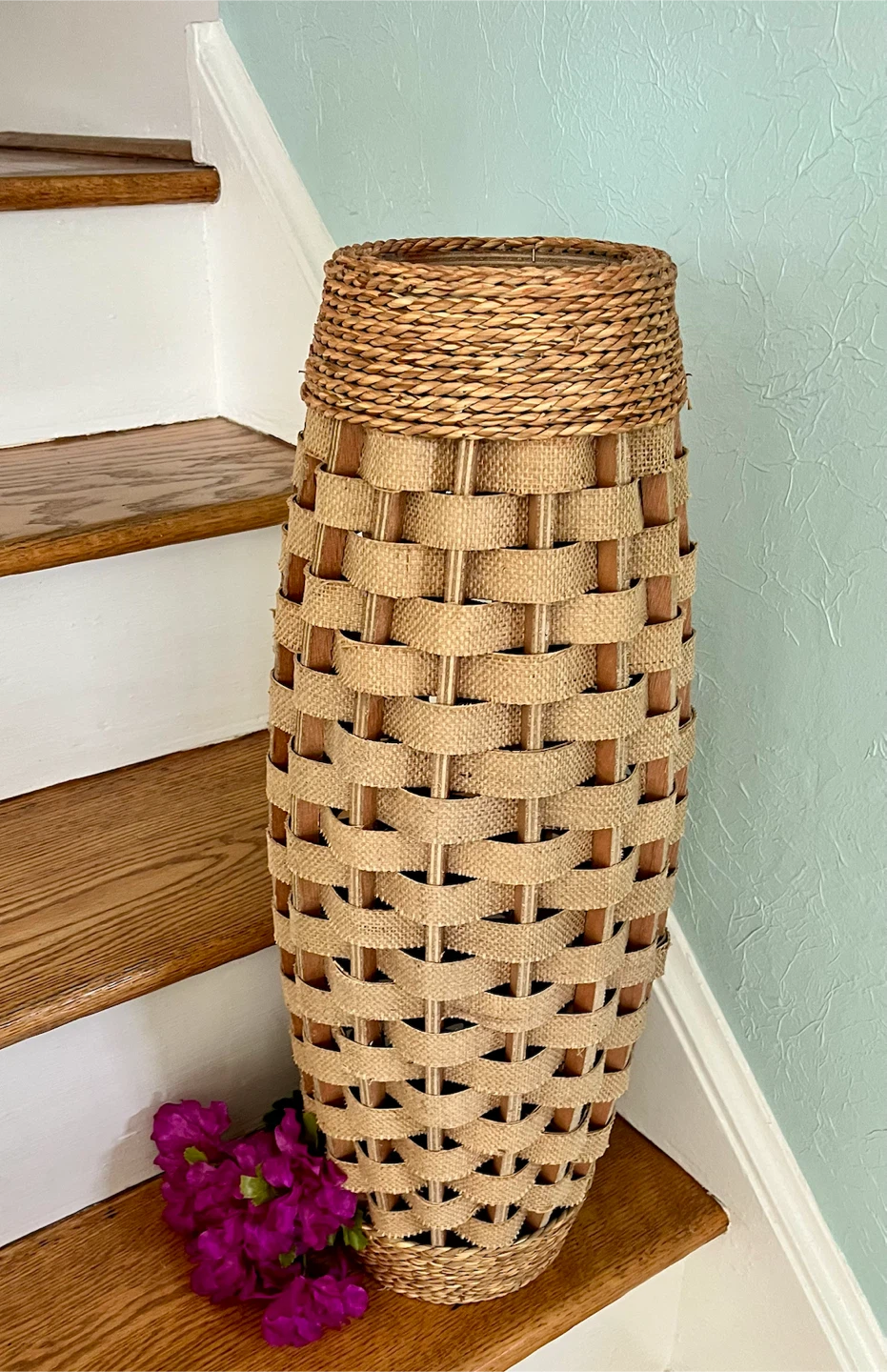 TALL WOVEN VASE