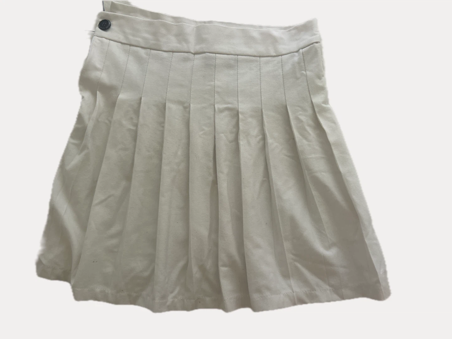 White Pleated Skirt