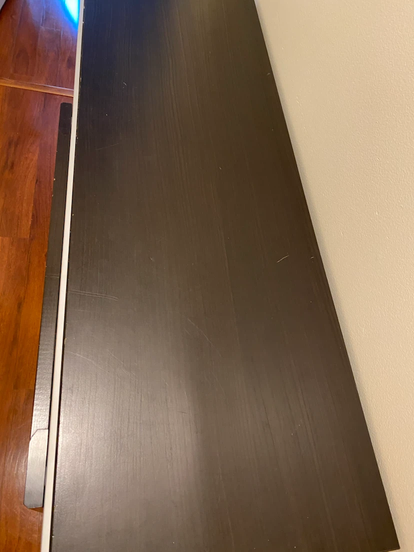 Dark Wood Sliding Door Cabinet - photo 2