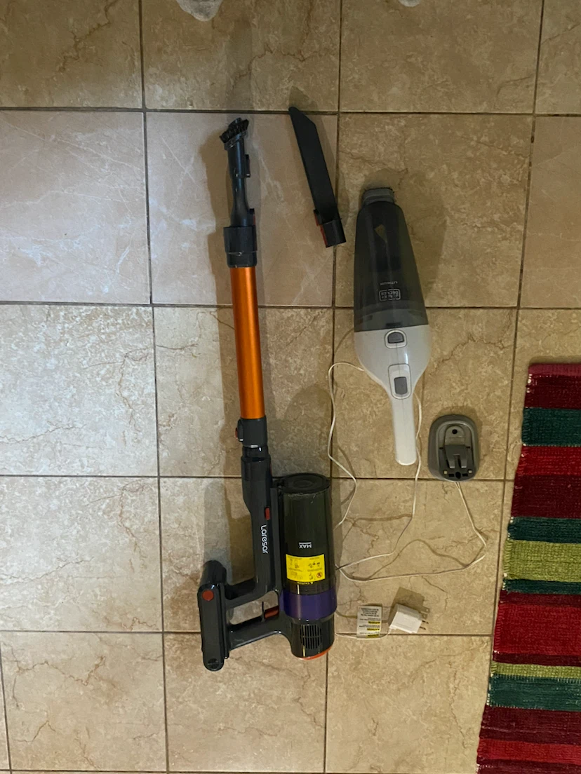 Black+Decker Lithium Hand Vacuum & Larosol Cordless Stick Vacuum - photo 2
