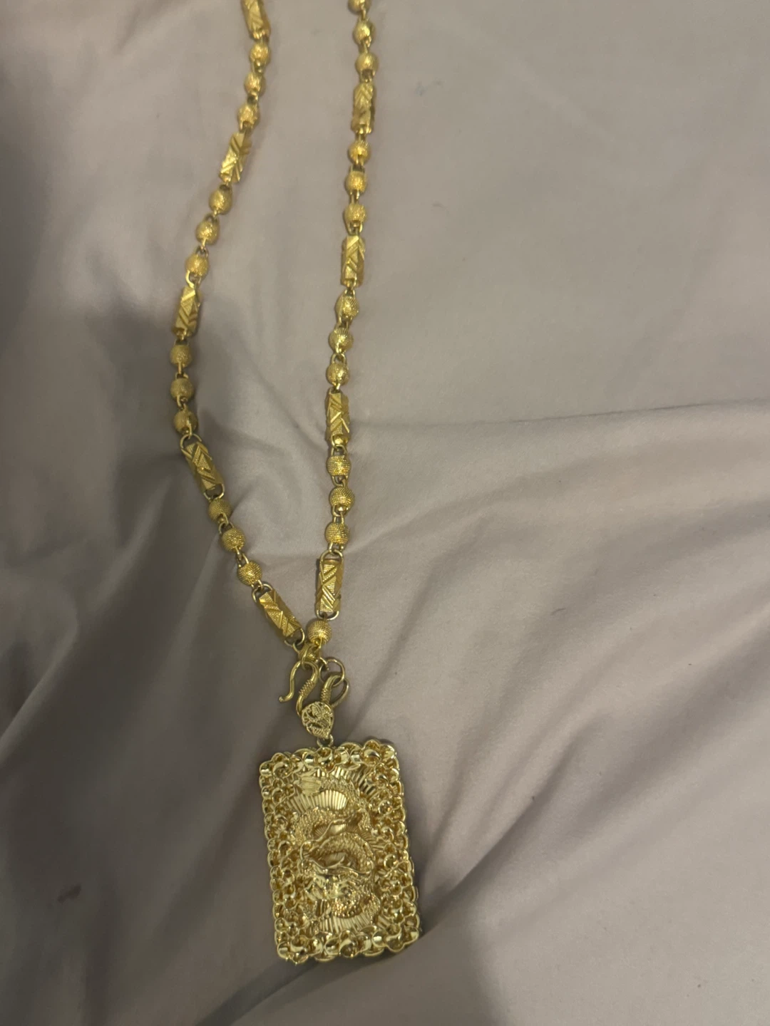 Gold Necklace with Pendant