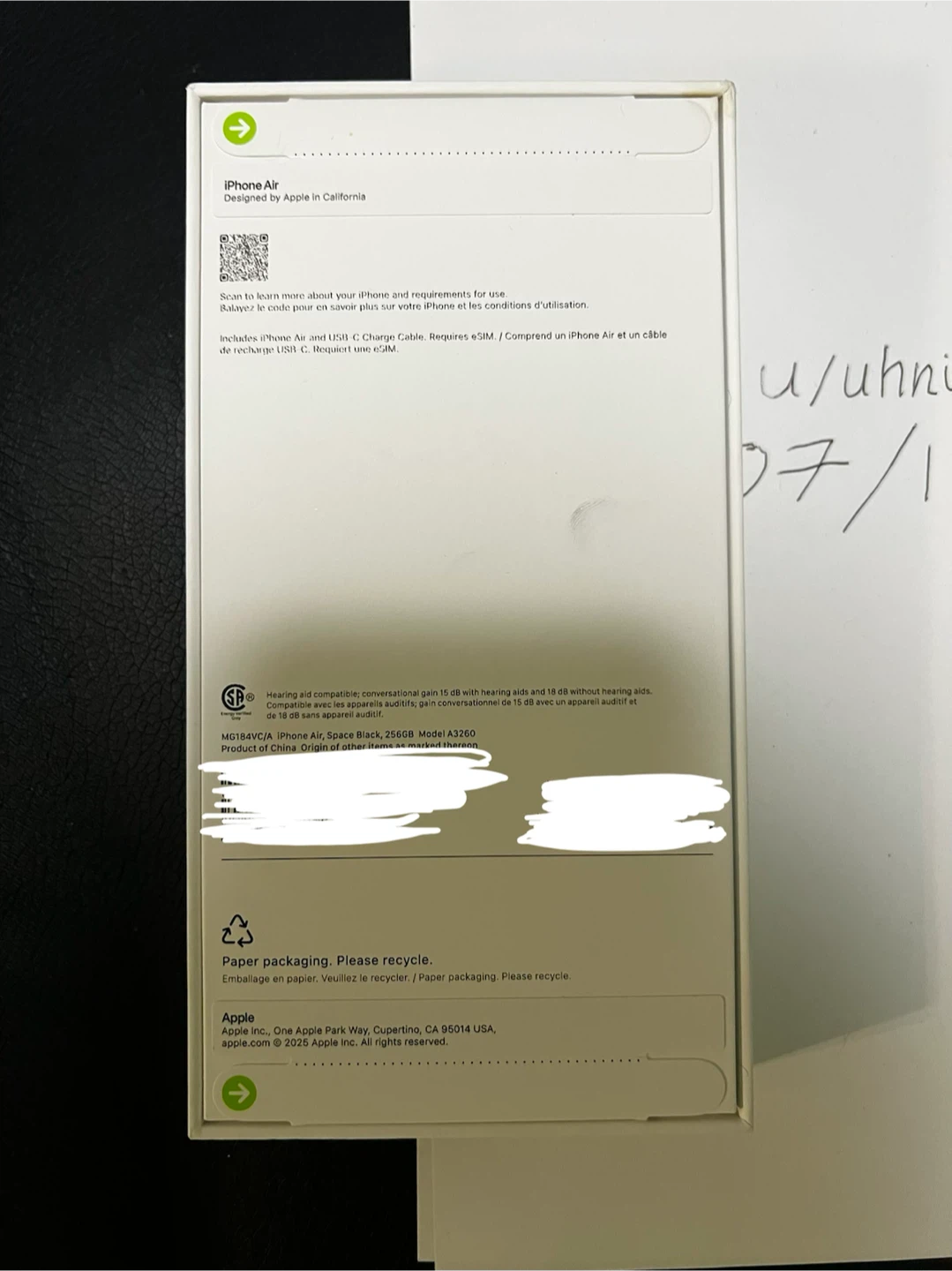 Apple iPhone Air 256gb space black - photo 2