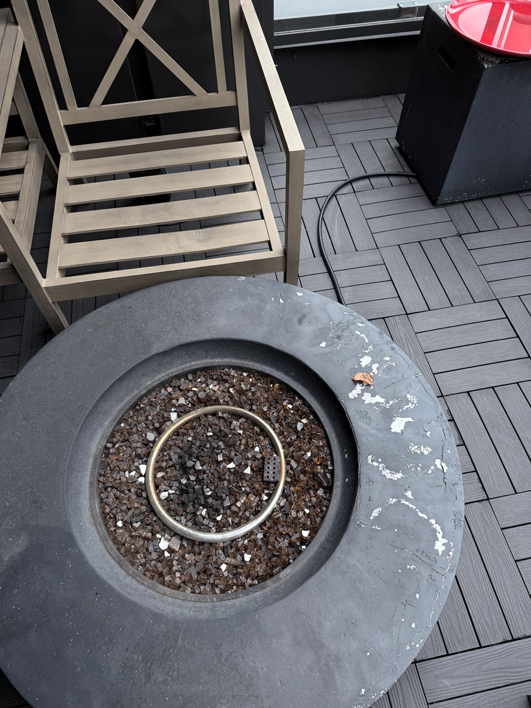 Hampton Bay 40-inch Outdoor Round Gas Fire Pit - photo 2